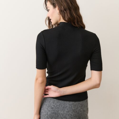 Lexi Rib Mock Neck Top