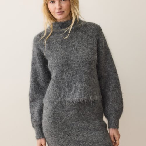 Suri Alpaca Mock Neck Sweater
