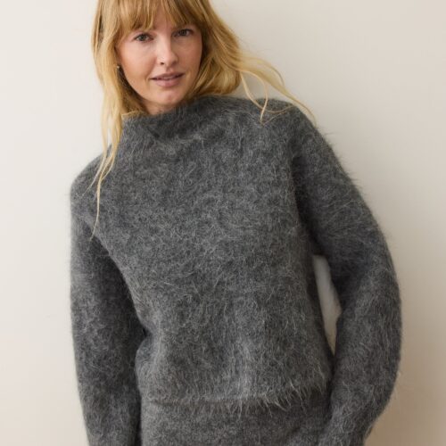 Suri Alpaca Mock Neck Sweater