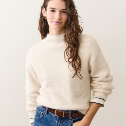 Suri Alpaca Mock Neck Sweater