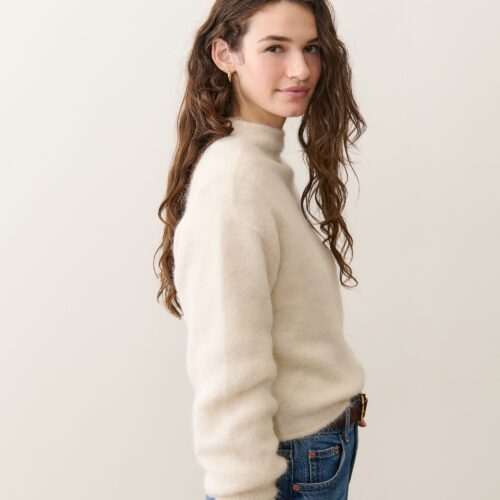 Suri Alpaca Mock Neck Sweater