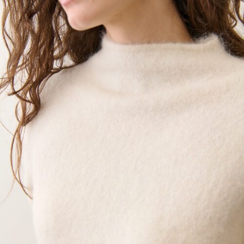 Suri Alpaca Mock Neck Sweater