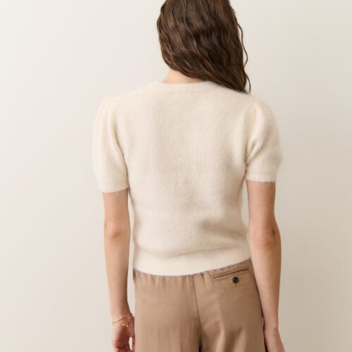Suri Alpaca Puff Sleeve Sweater
