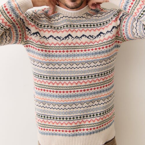 California Fair Isle Crew Sweater