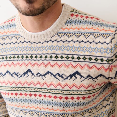 California Fair Isle Crew Sweater