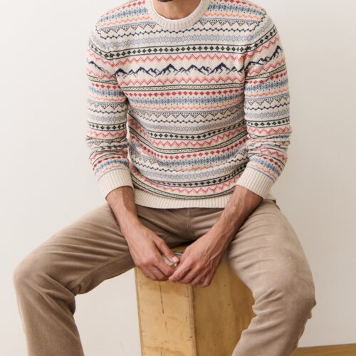 California Fair Isle Crew Sweater