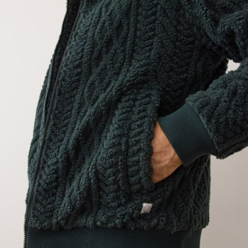 Jacquard Sherpa Full Zip Jacket
