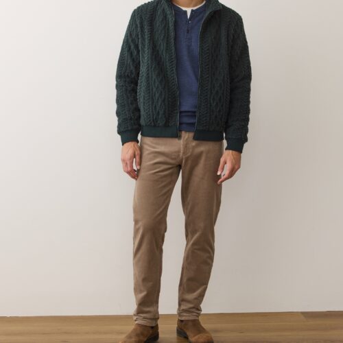 Jacquard Sherpa Full Zip Jacket