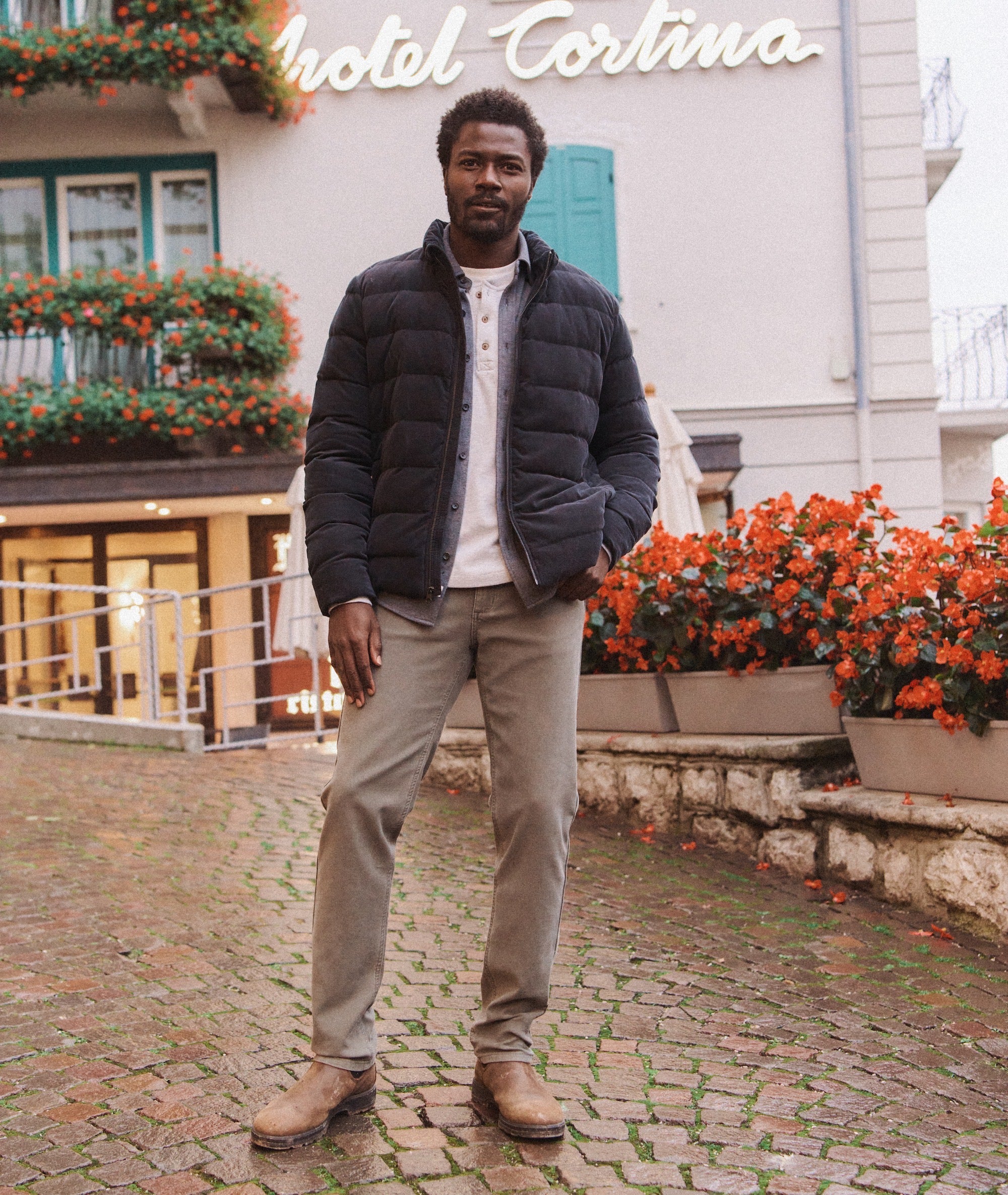 Palisades Cord Puffer Jacket