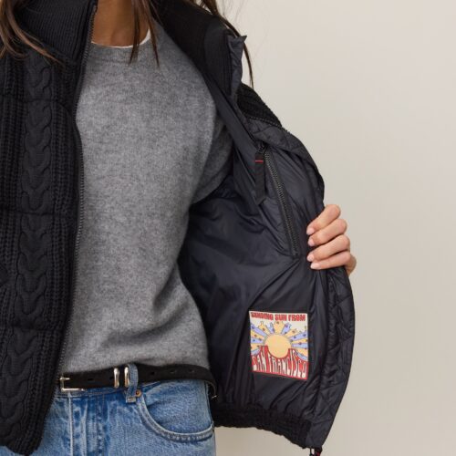 Alba Cable Knit Puffer