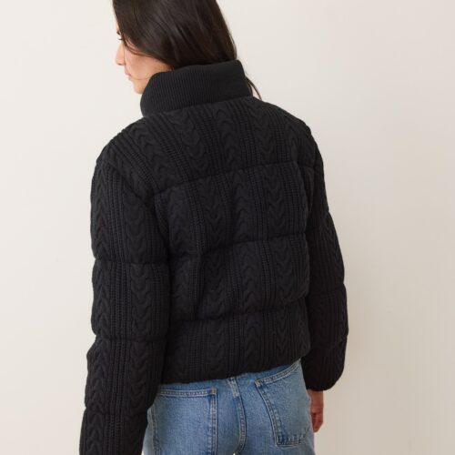 Alba Cable Knit Puffer