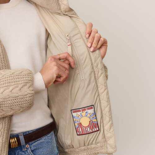 Alba Cable Knit Puffer