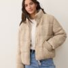 Alba Cable Knit Puffer
