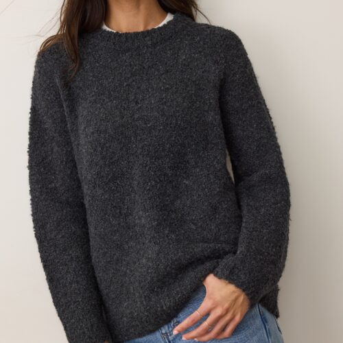 Elena Bouclé Oversized Sweater