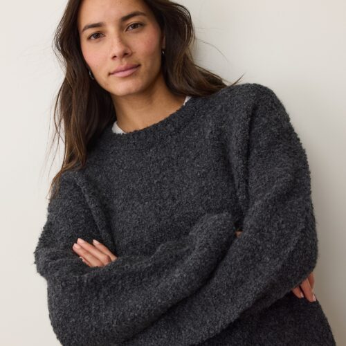 Elena Bouclé Oversized Sweater