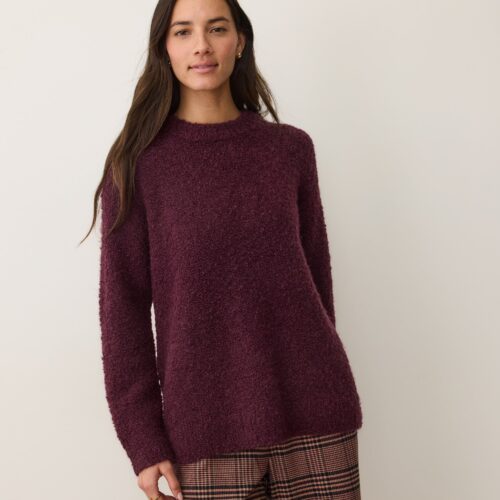 Elena Bouclé Oversized Sweater