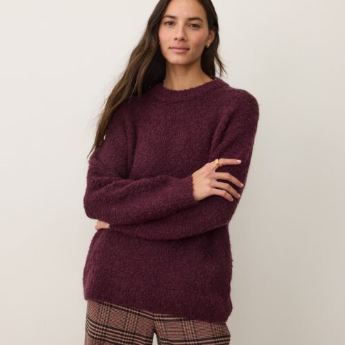 Elena Bouclé Oversized Sweater