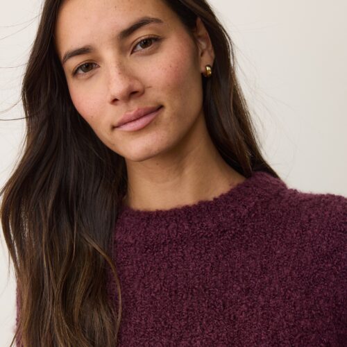 Elena Bouclé Oversized Sweater