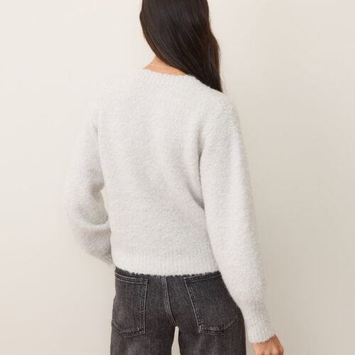 Elena Bouclé V-Neck Sweater