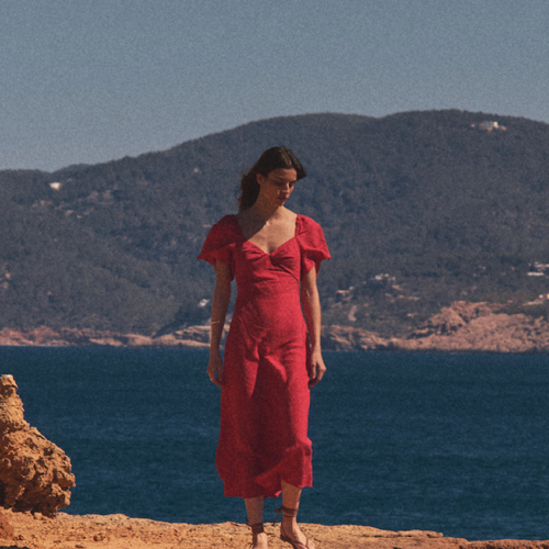 Iris Linen Midi Dress