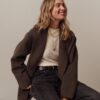 Lucia Pointelle Mock Neck Sweater