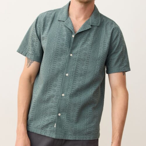 Zane Eyelet Resort Shirt
