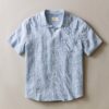 Stretch Selvage Short Sleeve Shirt