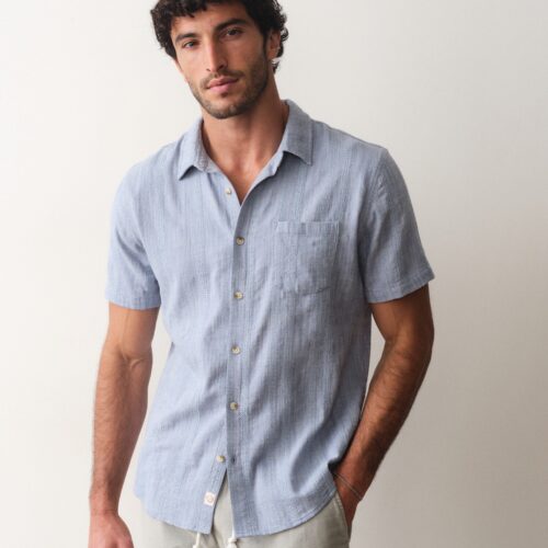 Stretch Selvage Short Sleeve Shirt
