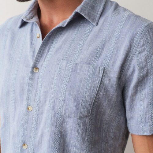 Stretch Selvage Short Sleeve Shirt