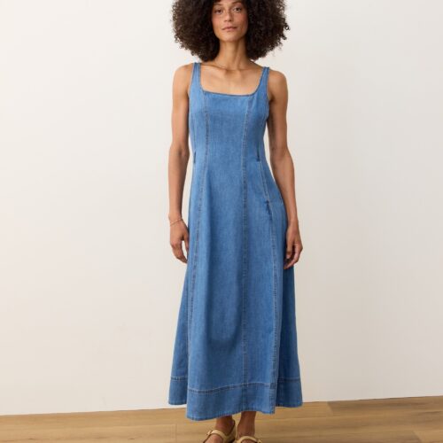 Roan Denim Maxi Dress