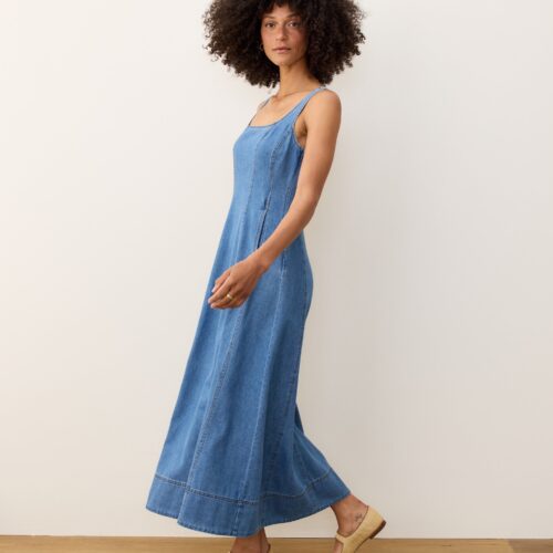 Roan Denim Maxi Dress