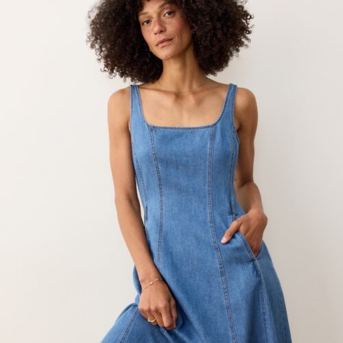 Roan Denim Maxi Dress