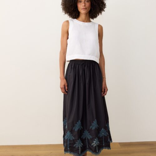 Ryland Eyelet Drawstring Skirt