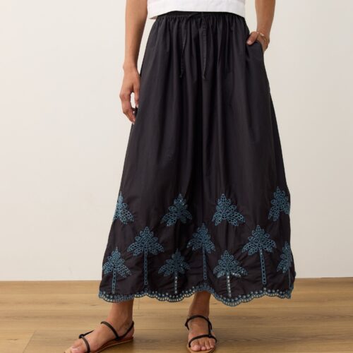 Ryland Eyelet Drawstring Skirt