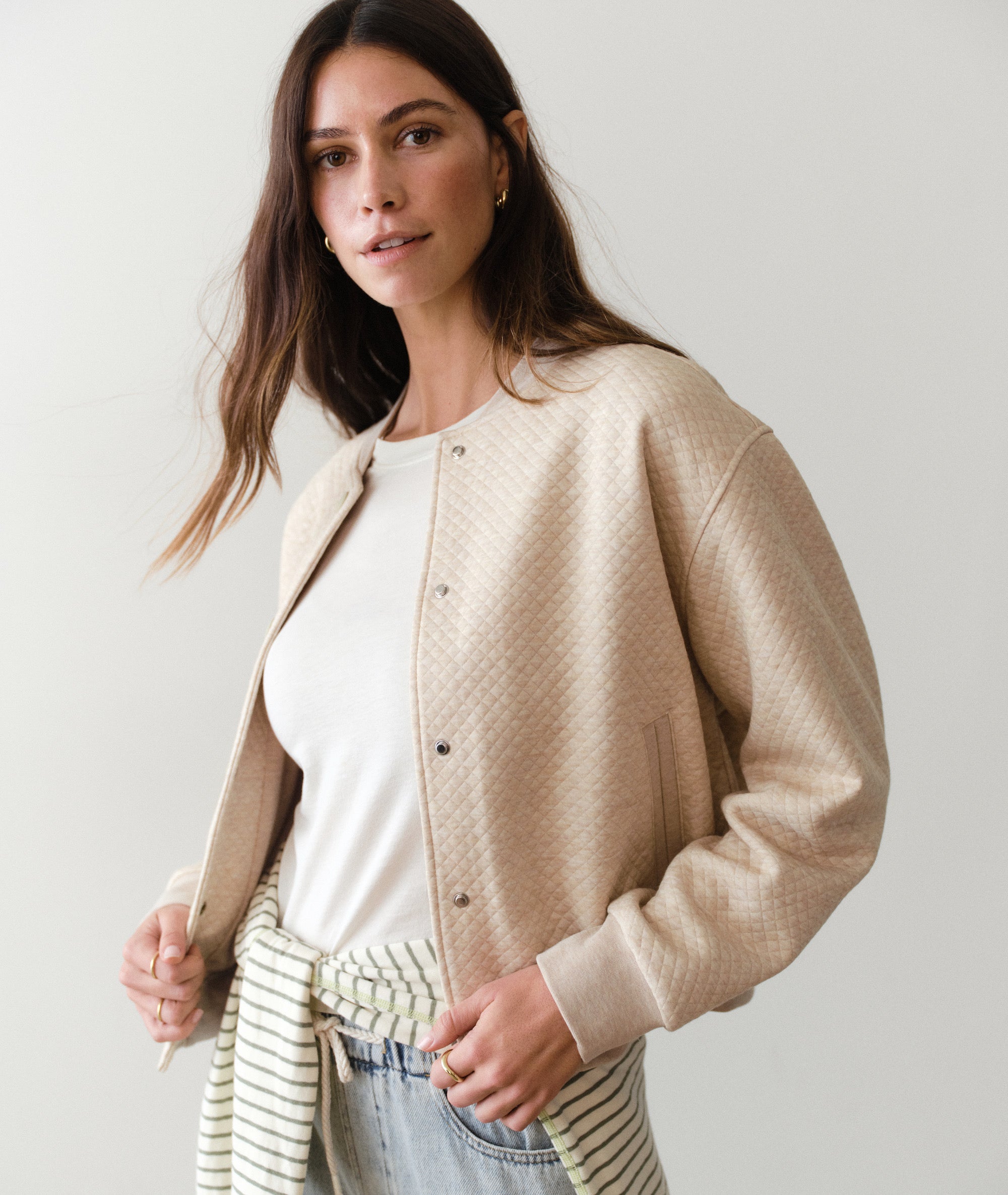 Corbet Quilted Bomber