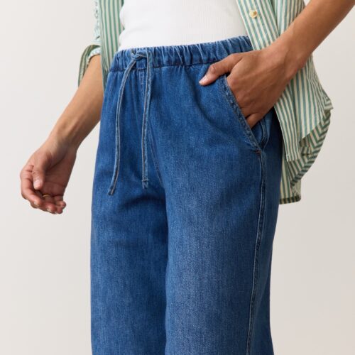 Drawstring Denim Pant