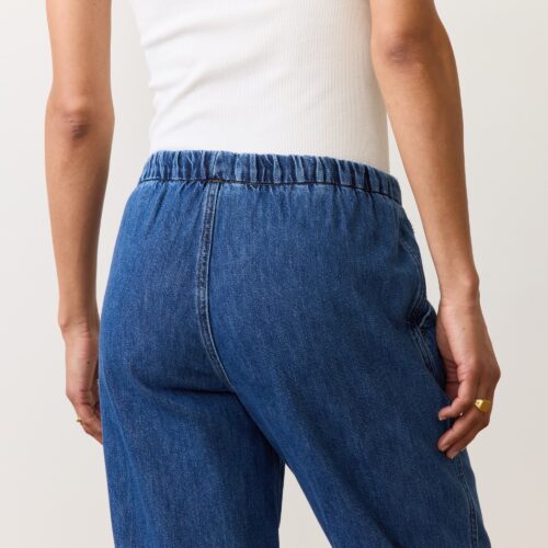 Drawstring Denim Pant