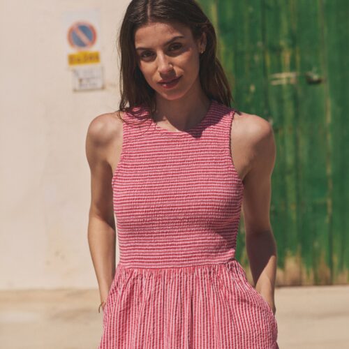 Darcy Seersucker Maxi Dress