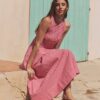 Darcy Seersucker Maxi Dress