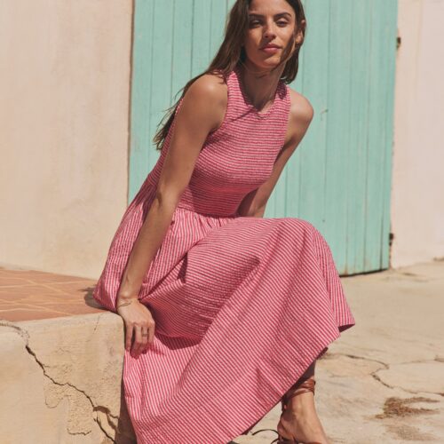 Darcy Seersucker Maxi Dress