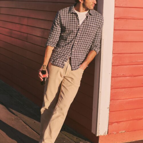 Stretch Selvage Long Sleeve Shirt
