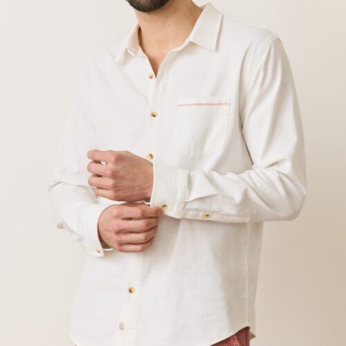 Stretch Selvage Long Sleeve Shirt