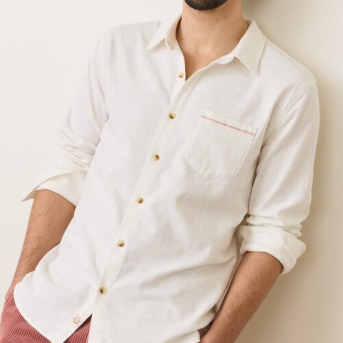Stretch Selvage Long Sleeve Shirt