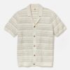 Open Knit Sweater Button-Down