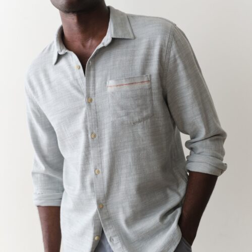 Stretch Selvage Long Sleeve Shirt