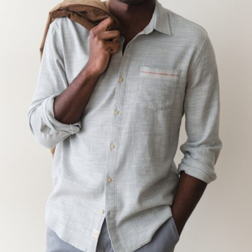 Stretch Selvage Long Sleeve Shirt