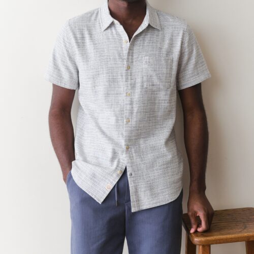 Stretch Selvage Short Sleeve Shirt
