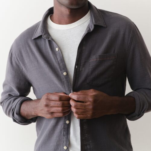 Stretch Selvage Long Sleeve Shirt