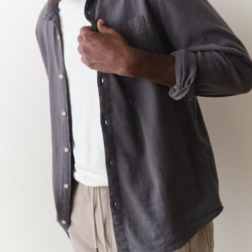 Stretch Selvage Long Sleeve Shirt