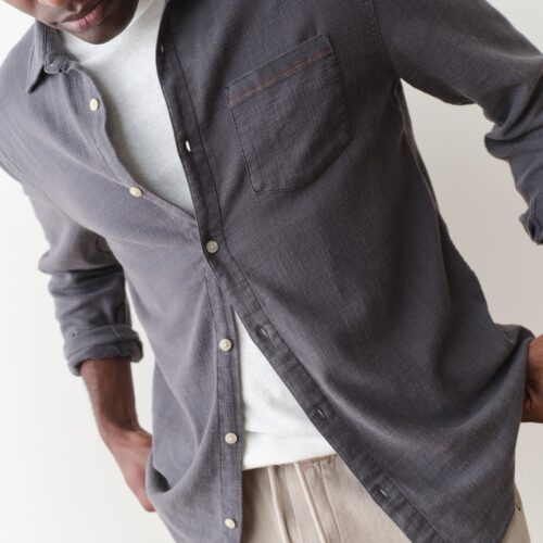 Stretch Selvage Long Sleeve Shirt